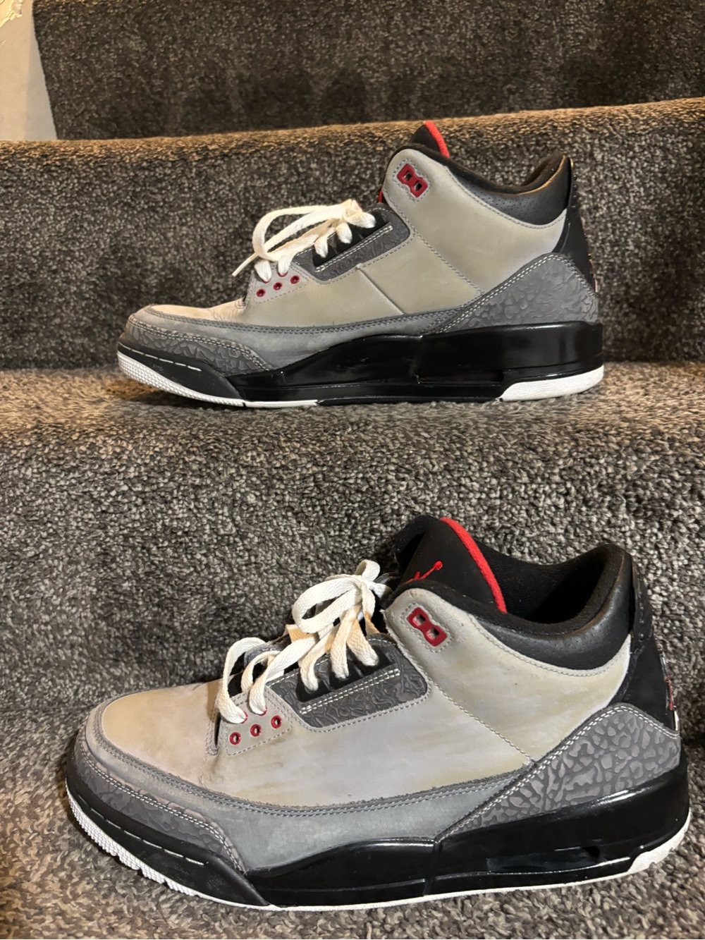 Nike Air Jordan 3 Retro Stealth 2011 Size 12 rare find in dead pool colors
